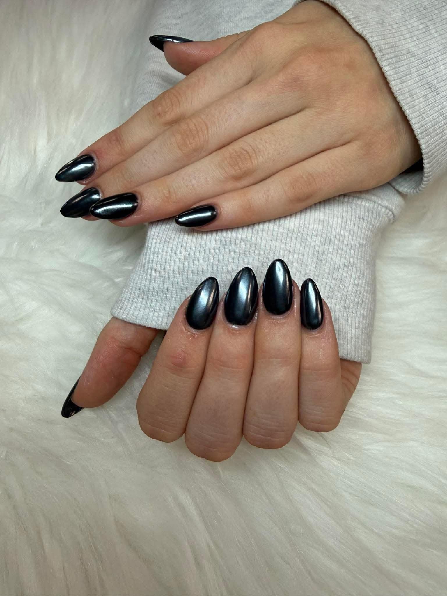 Black Chrome Gel-X Elegance