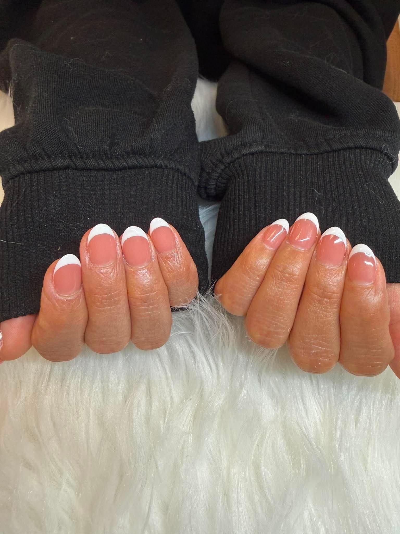 Luxury Albany Nails with French Tip Design ✨💅