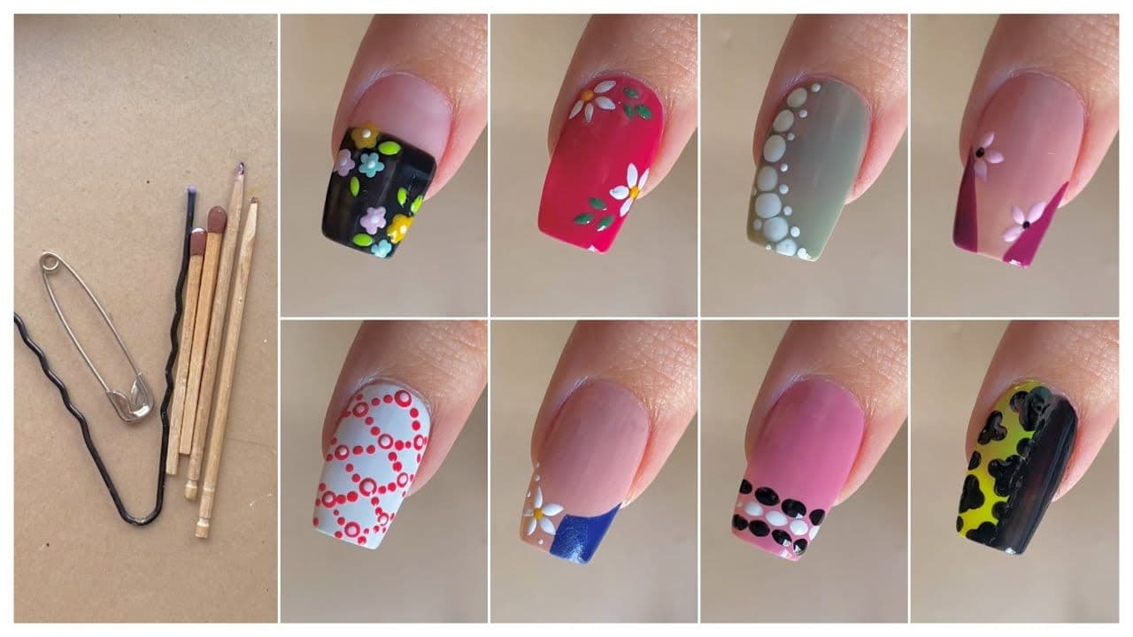 Easy and cute nail art designs with household items